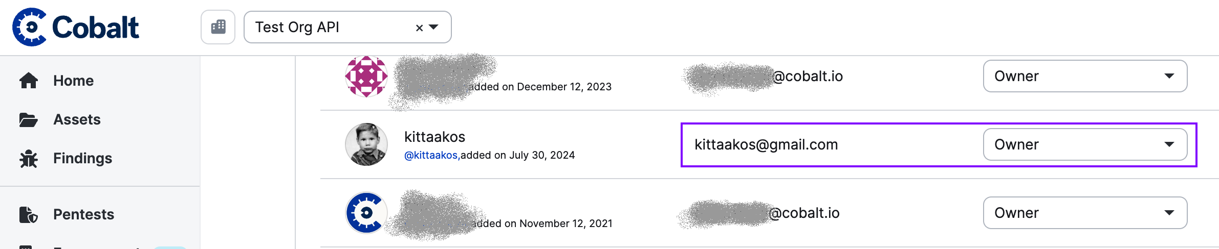 Verify primary user role