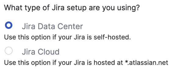Select to configure the integration with Jira Data Center in Cobalt