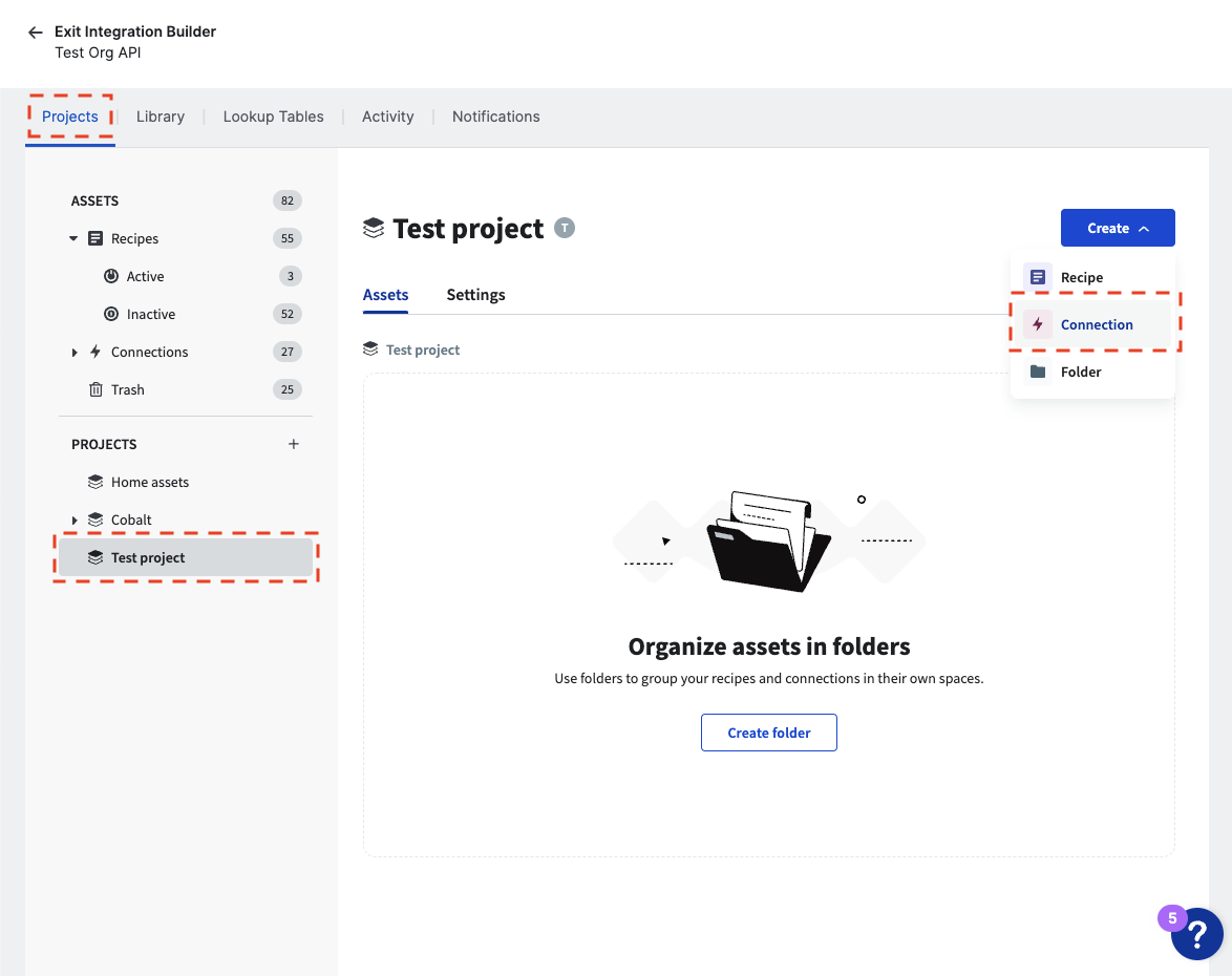 Create a connection for your project