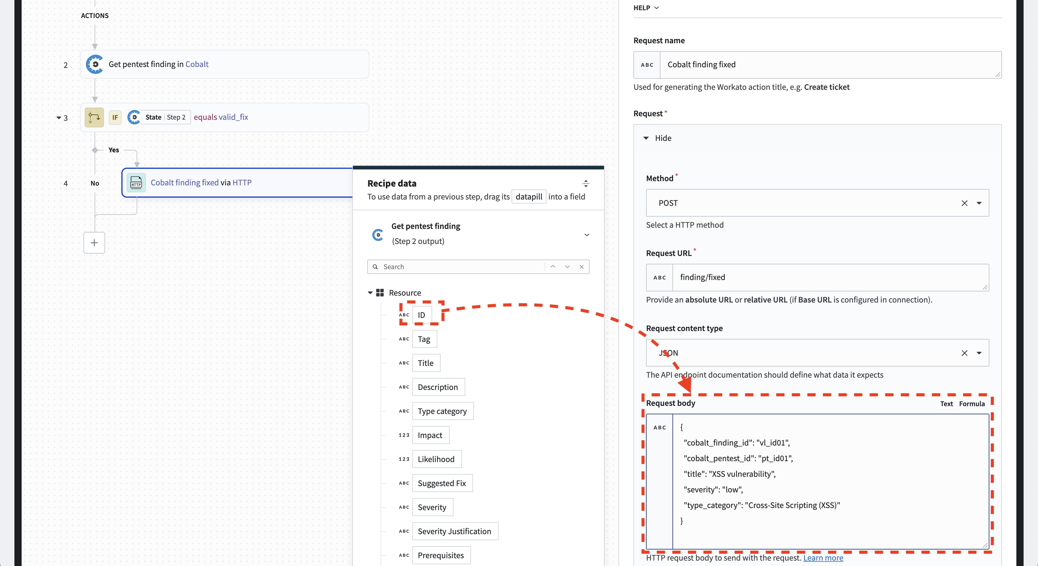 Set body for HTTP action