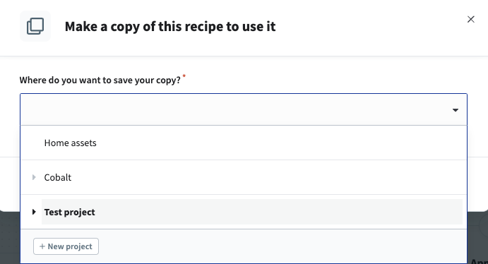 Copy Google Sheets recipe