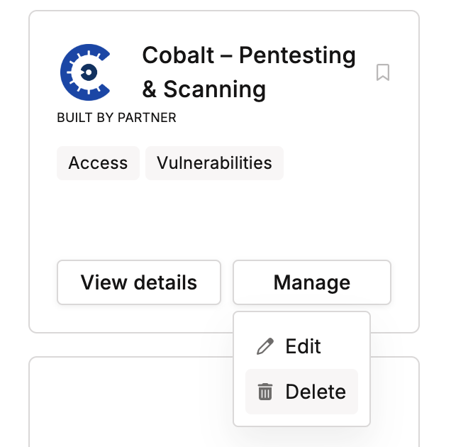 Delete integration from Vanta