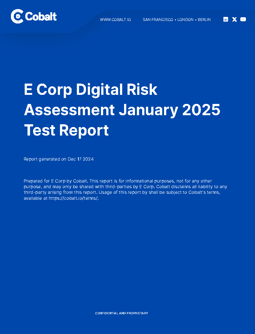 Digital Risk Assessment Test Report