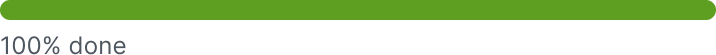 green progress bar