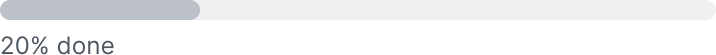 light grey progress bar