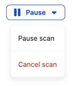 pause scan button
