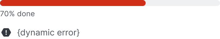 red progress bar